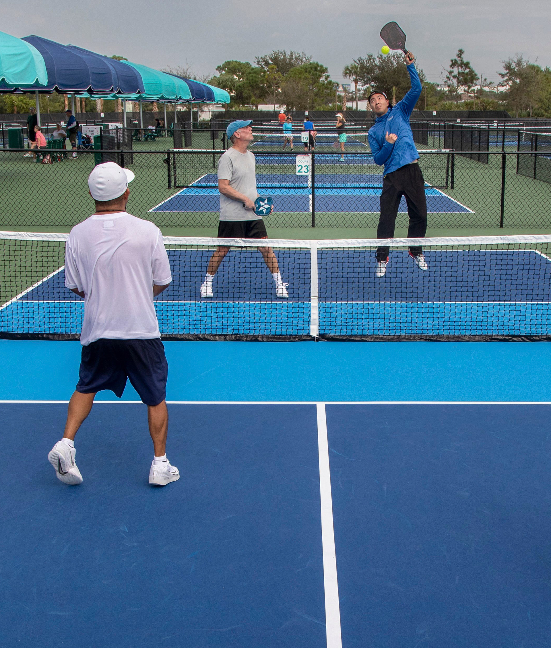 Pickleball players